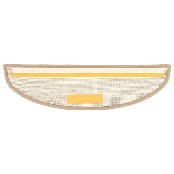 vidaXL Trappstegsmattor 15 st brun 56x17x3 cm Brun