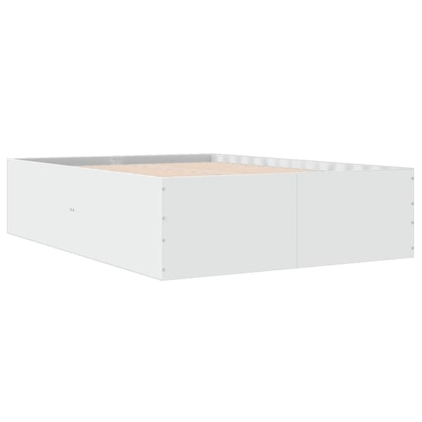 vidaXL Sängram vit 140x200 cm konstruerat trä Vit