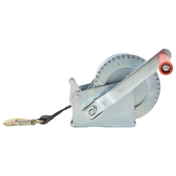 vidaXL Handvinsch med rem 540 kg Silver