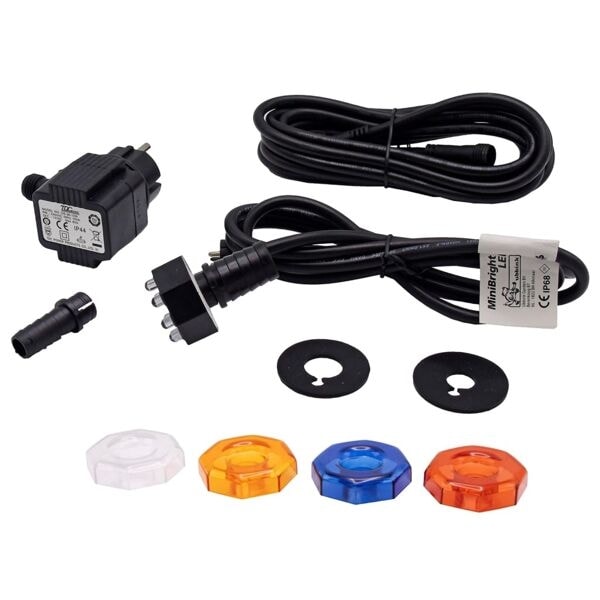Ubbink Undervattenslampa för damm MiniBright 1x8 LED 1354018 Svart