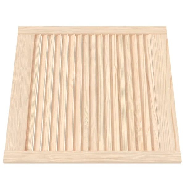 vidaXL Skåpluckor lamelldesign 4 st 61,5x59,4 cm massiv furu Brun