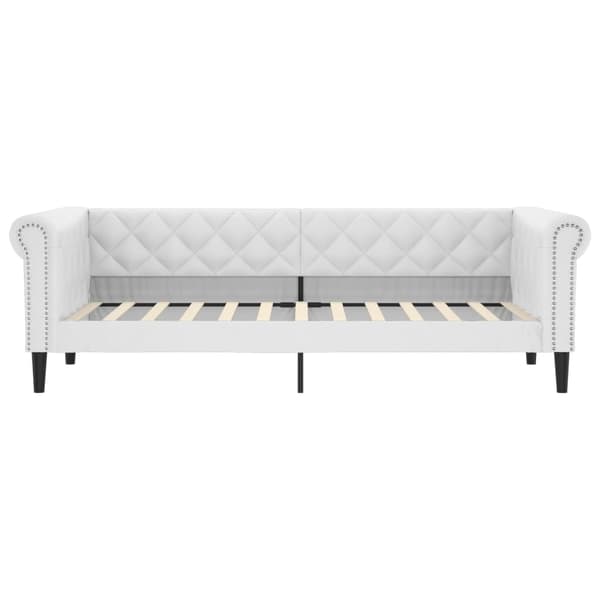 vidaXL Dagbädd vit 90x200 cm konstläder Vit