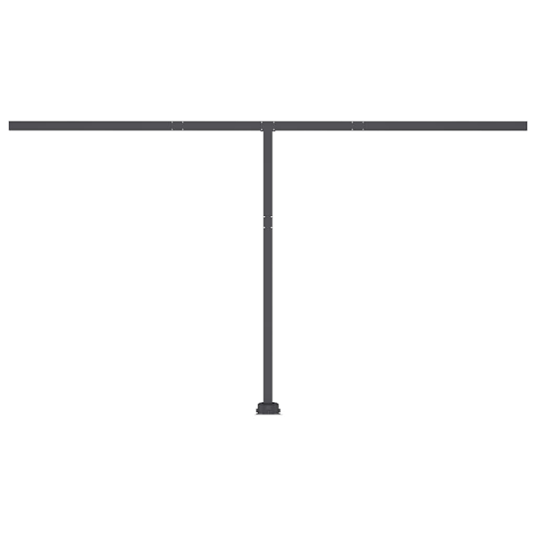 vidaXL Automatisk markis med vindsensor & LED 450x300 cm gul/vit Gul