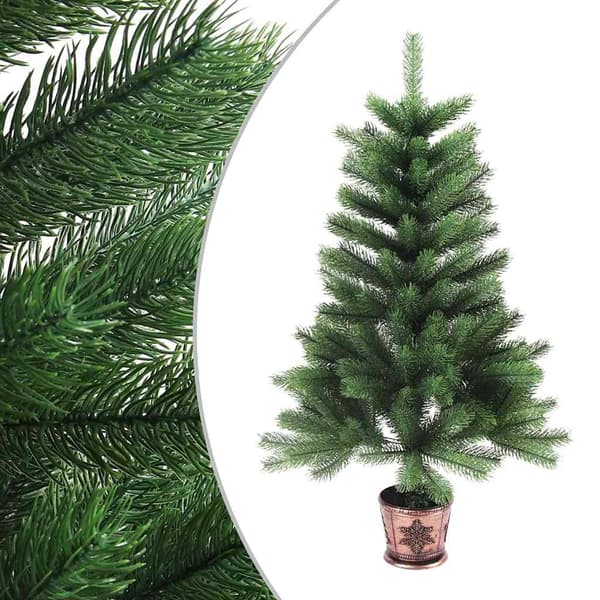 vidaXL Plastgran verklighetstrogna barr 65 cm grön Grön