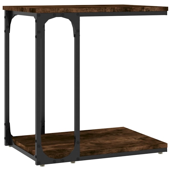 vidaXL Soffbord rökfärgad ek 50x35x52 cm konstruerat trä Brun