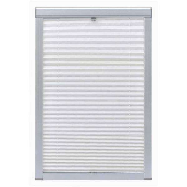 vidaXL Plisségardin vit M04/304 Vit