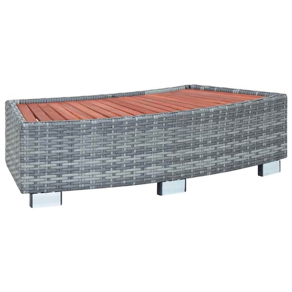 vidaXL Spatrappa grå konstrotting 92x45x25 cm grå