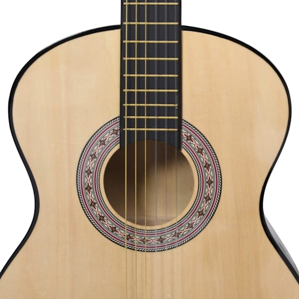 vidaXL Gitarr för nybörjare med fodral klassisk 4/4 39"