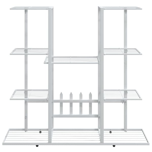 vidaXL Växtställ 94,5x25x89 cm vit järn Vit
