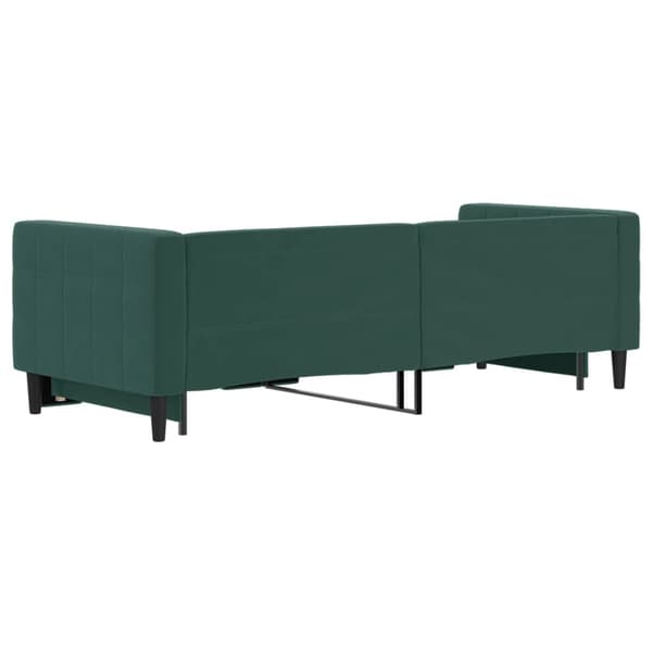 vidaXL Dagbädd utdragbar mörkgrön 80x200 cm sammet Grön