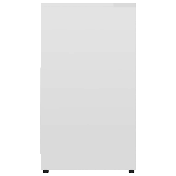 vidaXL Badrumsskåp vit högglans 60x33x61 cm konstruerat trä Vit