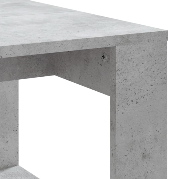 vidaXL Soffbord betonggrå 102x50x35 cm konstruerat trä Grå