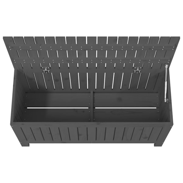 vidaXL Dynbox svart 108x42,5x54 cm massiv furu Grå
