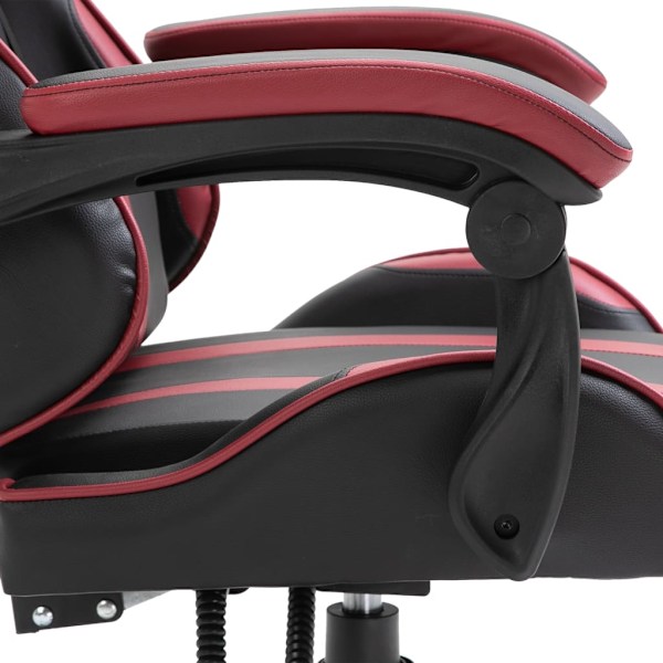 vidaXL Gamingstol vinröd konstläder Röd