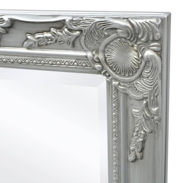 vidaXL Väggspegel i barockstil 100x50 cm silver Silver