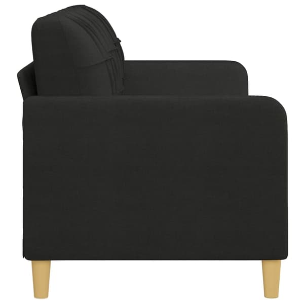 vidaXL 3-sitssoffa svart 180 cm tyg art