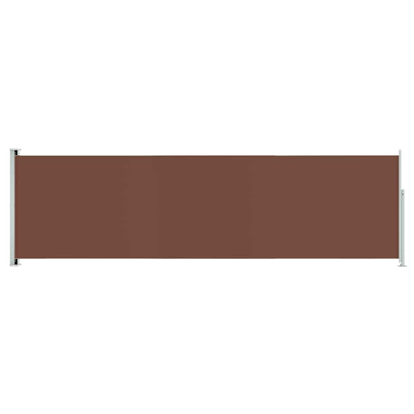 vidaXL Infällbar sidomarkis 180x600 cm brun Brun