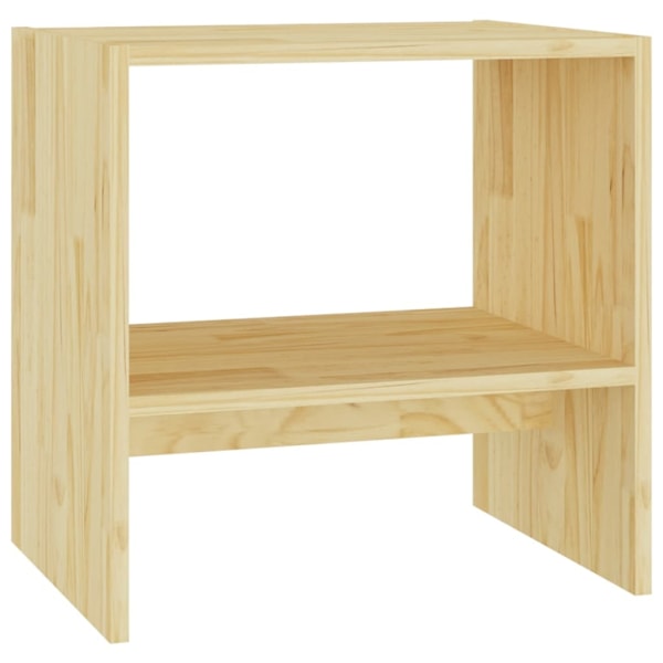 vidaXL Sängbord 40x30,5x40 cm massiv furu Brun