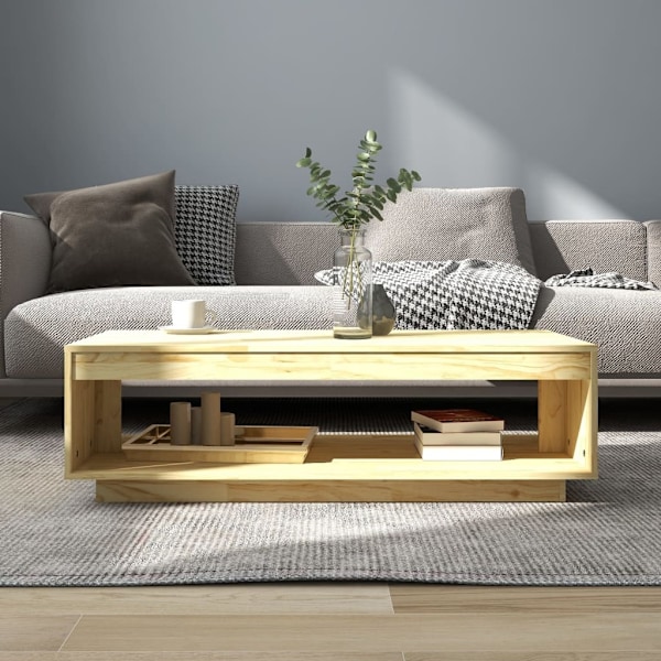 vidaXL Soffbord 110x50x33,5 cm massiv furu Brun