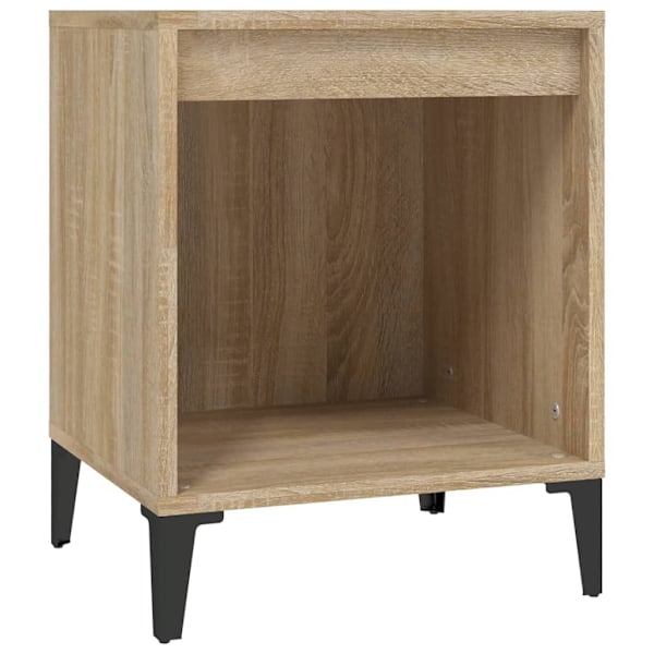 vidaXL Sängbord 2 st sonoma-ek 40x35x50 cm Brun