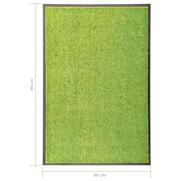 vidaXL Dörrmatta tvättbar grön 60x90 cm Grön