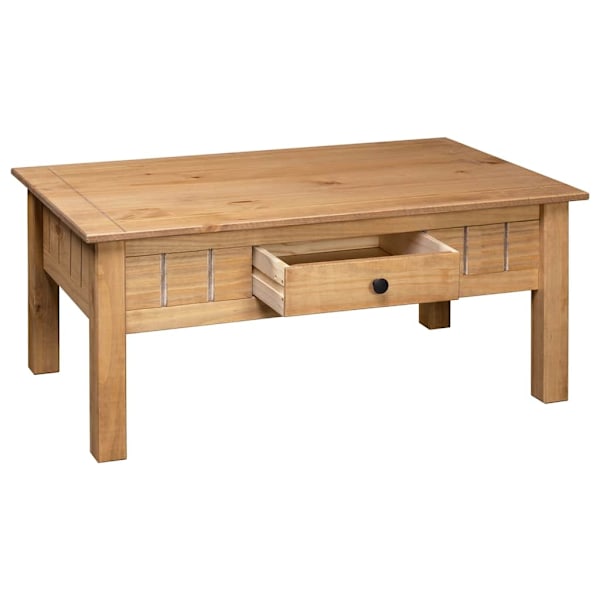 vidaXL Soffbord 100x60x45 cm massiv furu panama Brun