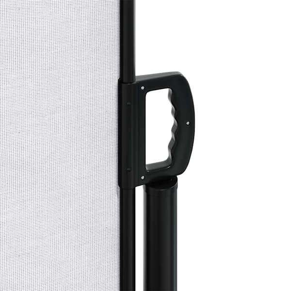 vidaXL Infällbar sidomarkis vit 220x600 cm Vit