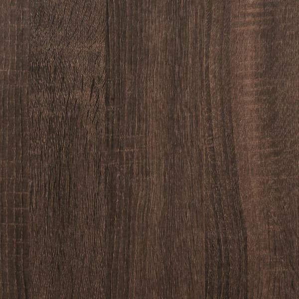 vidaXL Sängram brun ek 90x200 cm konstruerad trä Brun