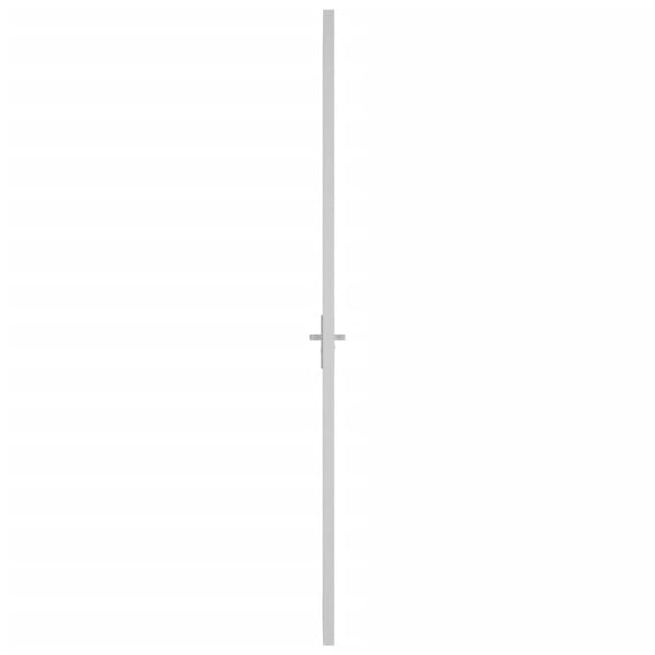 vidaXL Innerdörr 93x201,5 cm vit matt glas och aluminium Vit