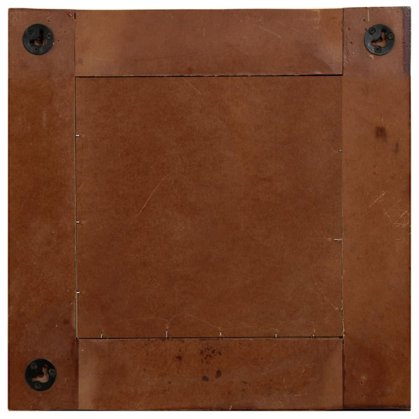 vidaXL Spegel massivt återvunnet trä 50x50 cm Brun