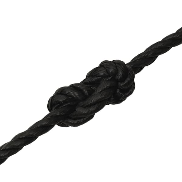 vidaXL Rep svart 14 mm 250 m polypropen Svart