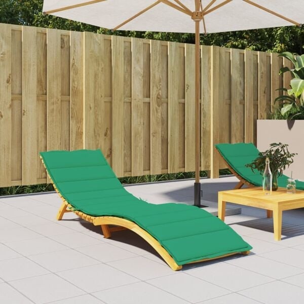 vidaXL Solsängsdyna grön 200x70x3 cm oxfordtyg Grön