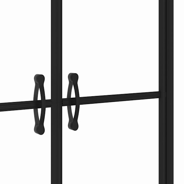 vidaXL Duschdörr klar ESG (78-81)x190 cm Svart