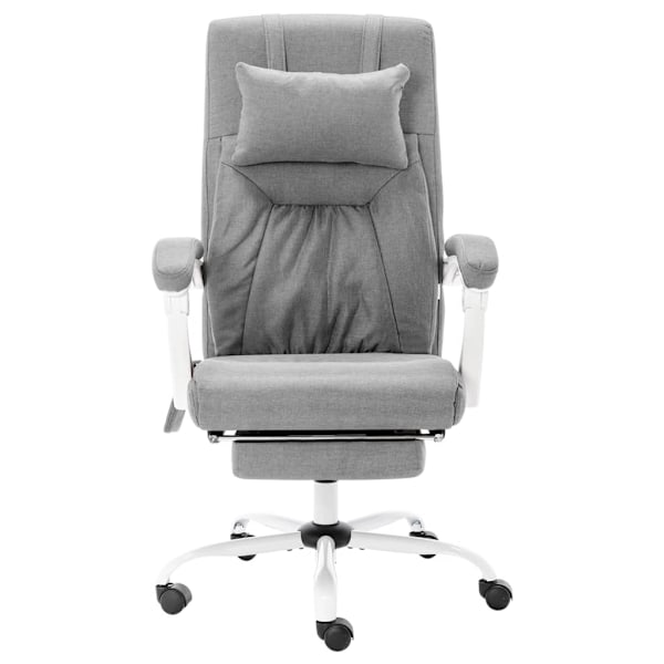 vidaXL Massagekontorsstol grå tyg grå