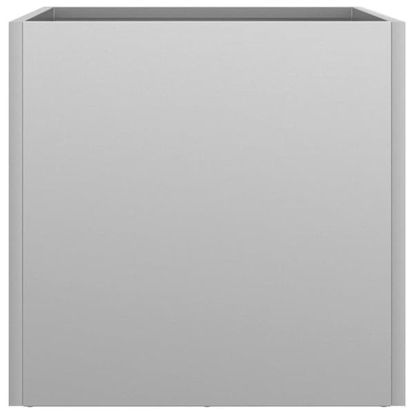 vidaXL Odlingslåda silver 32x30x29 cm galvaniserat stål Silver