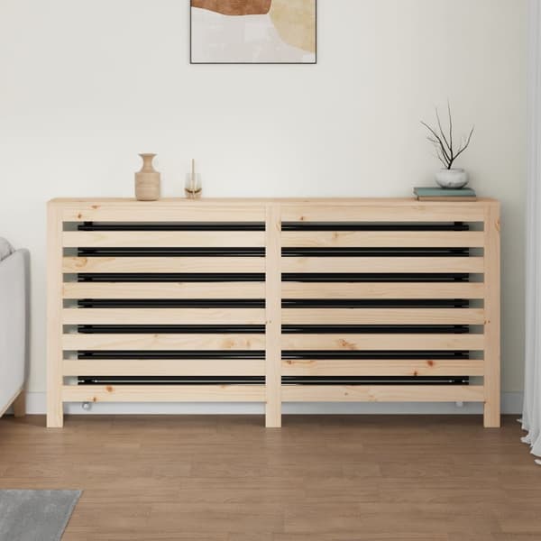 vidaXL Elementskydd 169x19x84 cm massiv furu Brun