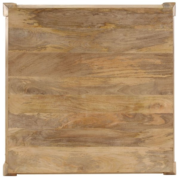 vidaXL Soffbord 80x80x40 cm massivt mangoträ Brun