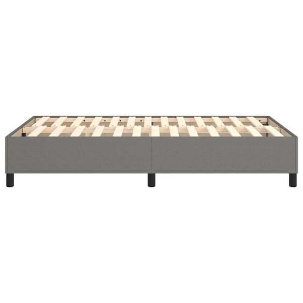 vidaXL Sängram utan madrass mörkgrå 120x200 cm tyg Grå