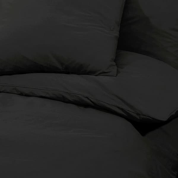 vidaXL Bäddset svart 135x200 cm bomull Svart