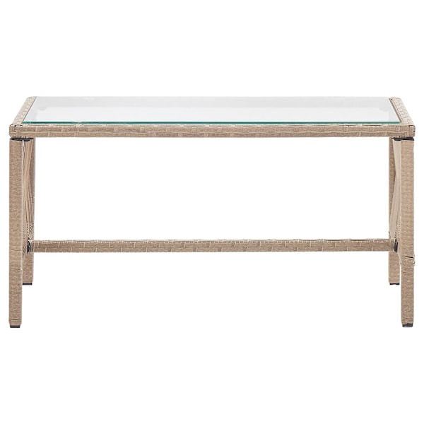 vidaXL Loungeset för trädgården med dynor 4 delar konstrotting beige Beige