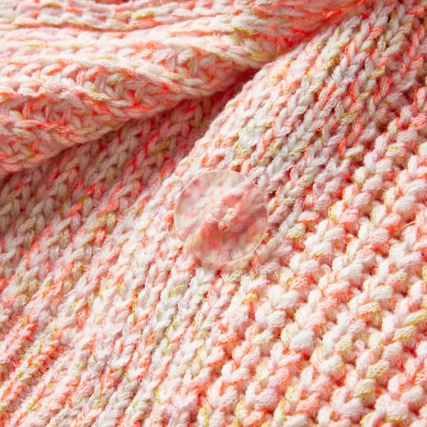 vidaXL Stickad kofta för barn blandad rosa 128 Rosa