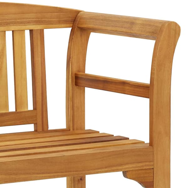 vidaXL Rosabänk 1 -sitsig 114 cm Solid acacia wood Natural Brun