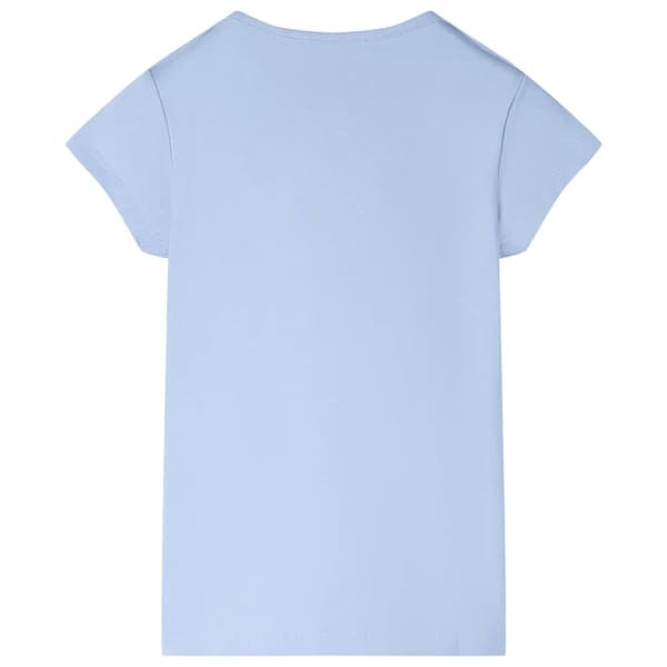 vidaXL T-shirt för barn ljusblå 92 Blå