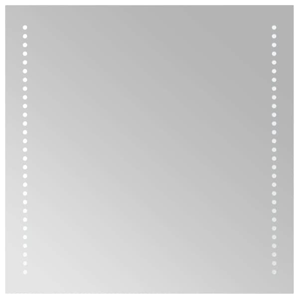 vidaXL Badrumsspegel LED 50x50 cm Transparent