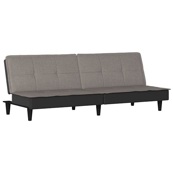 vidaXL Bäddsoffa taupe tyg Taupe