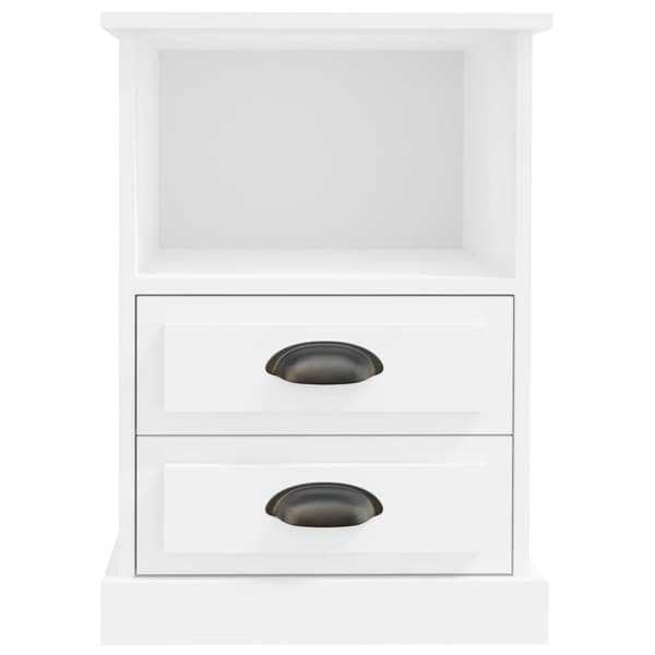 vidaXL Sängbord vit 43x36x60 cm Vit