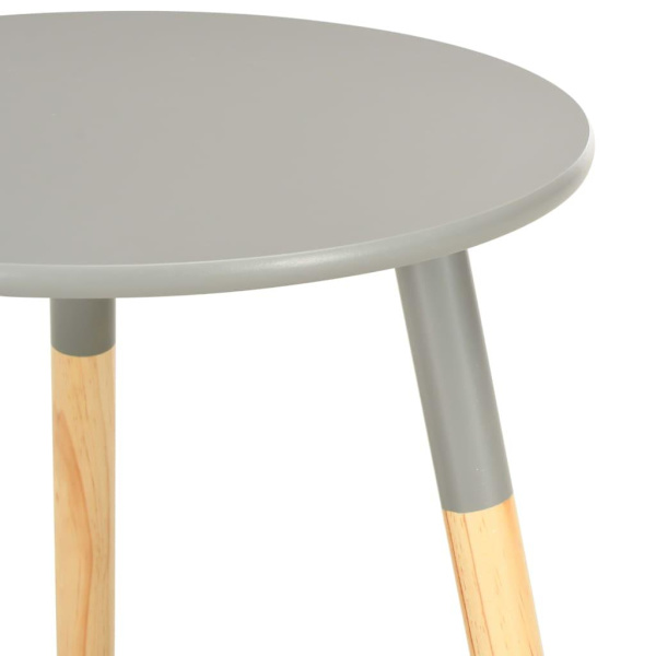 vidaXL Sidobord 2 st grå massiv furu grå