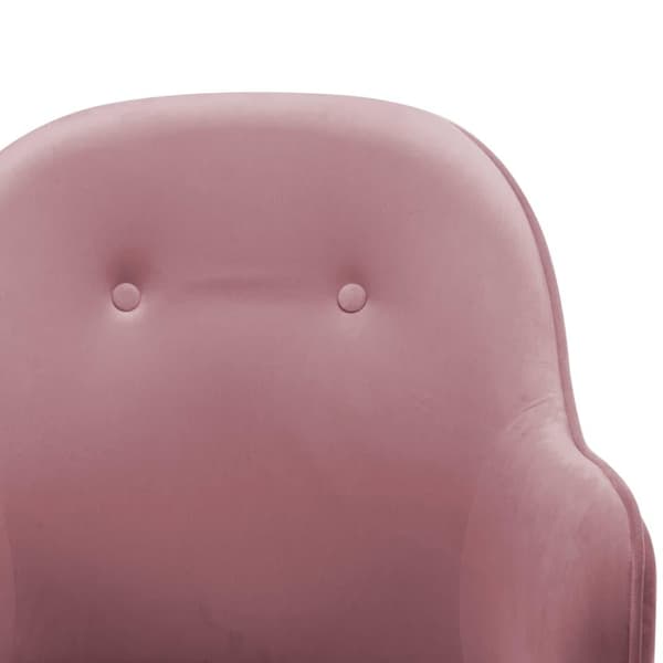 vidaXL Gungstol rosa sammet Rosa