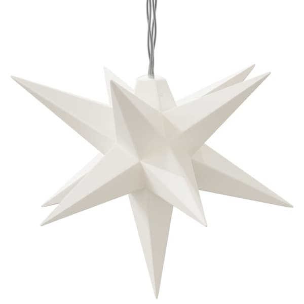 vidaXL Stjärna 10 LEDs vit 10 cm White