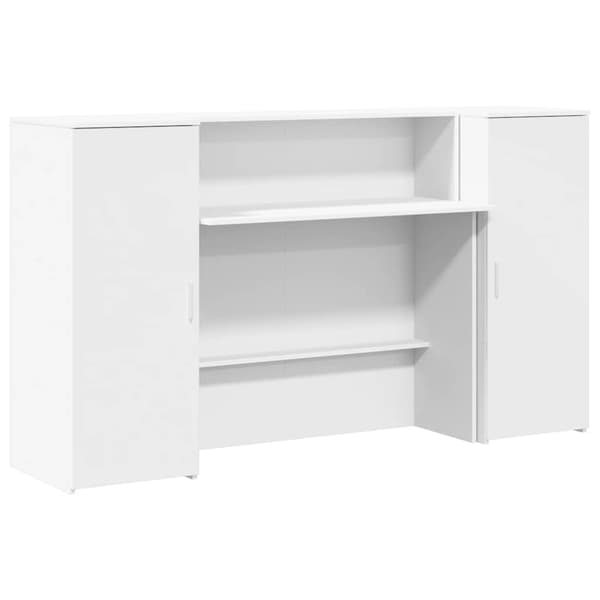 vidaXL Receptionsdisk vit 180x50x103,5 cm konstruerat trä Vit